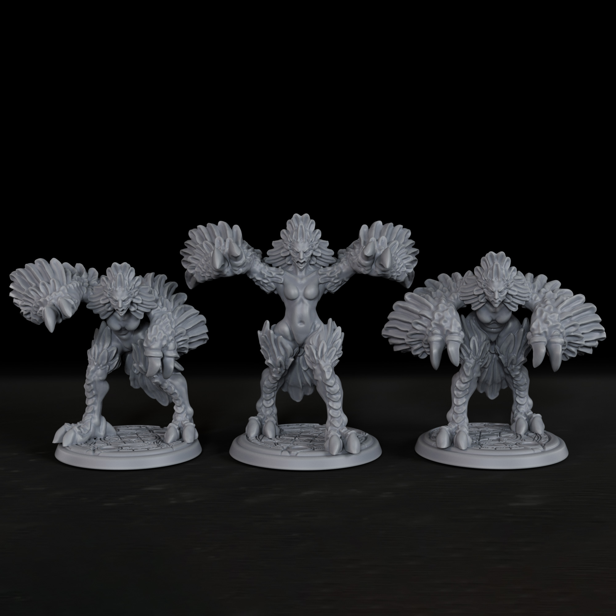 Board Game Arena - RPG Harpies Miniature - Christmas Gift,