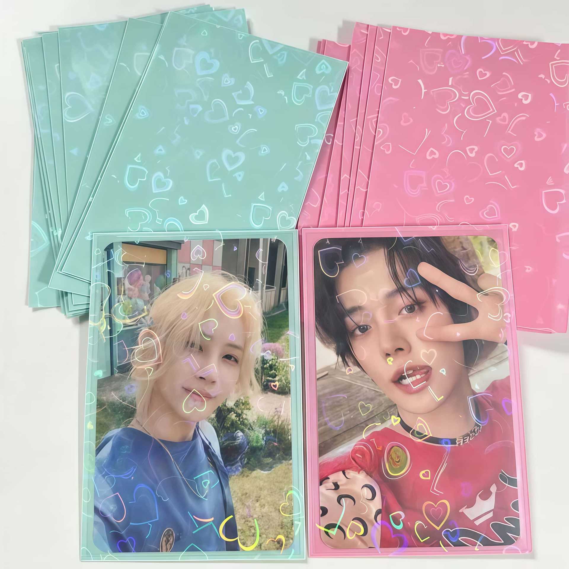 50pcs Laser Heart Card 61x91mm - đánh giá và giá Board Game Zoo