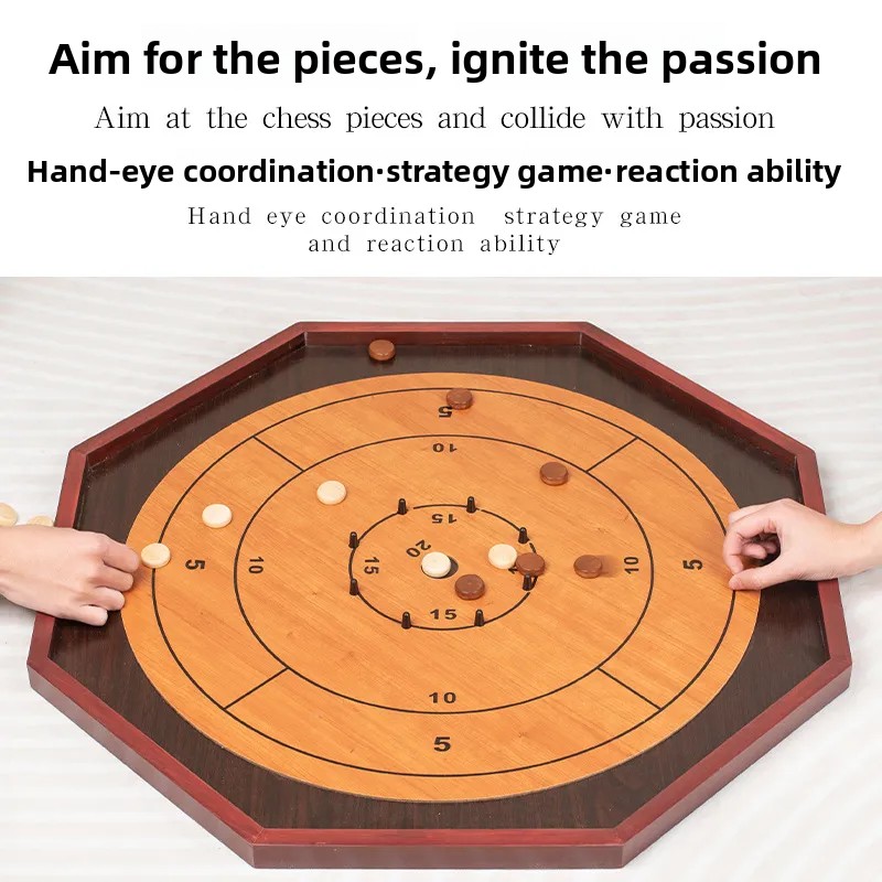 Solid Wood Crokinole Board - W - đánh giá và giá Board Game Zenith