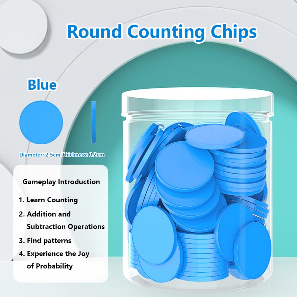 100pcs Plastic Counting Chips  - đánh giá và giá Board Game Zenith